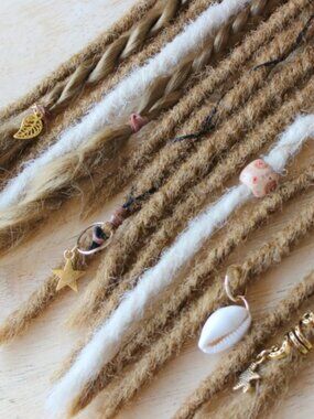 Strawberry Blonde Ginger Synthetic Hair Dreadlocks Accents Locs